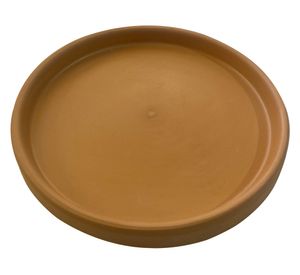 Plato base redondo terracota 18x1.5 cm