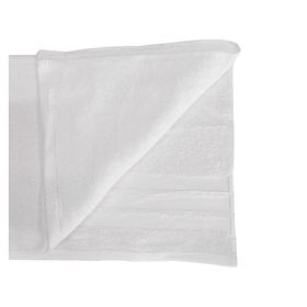 Set 2 toallas mano 45x70 cm + 2 toallas baño 70x130 cm blanco