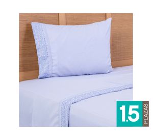 Juego sábanas 1.5 plazas microfibra morado