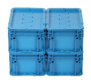 Pack 4 cajas organizadoras PK4A2 azul claro 5.4 lt
