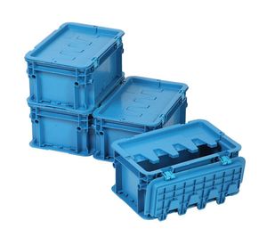 Pack 4 cajas organizadoras PK4A2 azul claro 5.4 lt