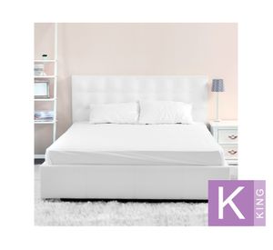 Sábanas Algodón Pima peruano Percale blanco King 300 Hilos