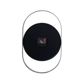 Reloj metal 40x25 cm negro