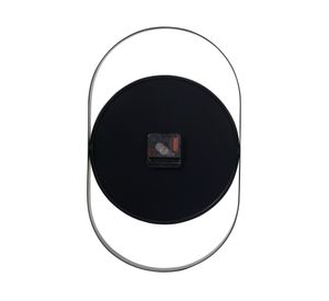 Reloj metal 40x25 cm negro
