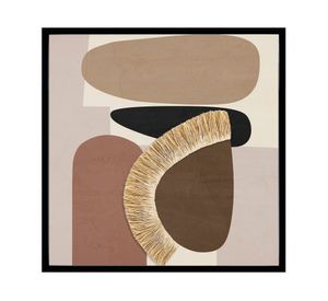 Canvas con marco 3D D2 Étnico 40x40 cm