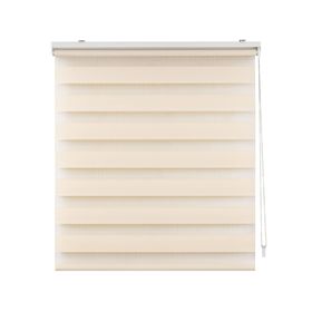 Cortina roller dúo sin cenefa 160x165 cm beige