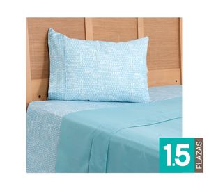 Juego sábanas 1.5 plazas microfibra Kigali