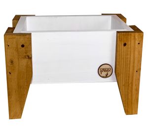 Jardinera Huerto blanco 40x26x32 cm