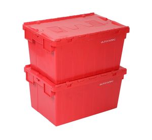 Pack 2 cajas organizadoras PK64315-2RJ rojo 56 lt