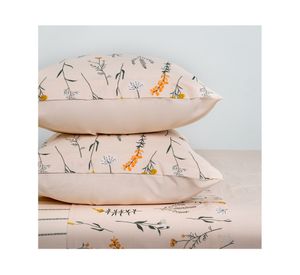 Juego de sábanas king 200H Floresta diseño