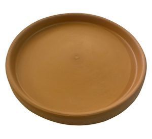 Plato base redondo terracota 15x1.5 cm
