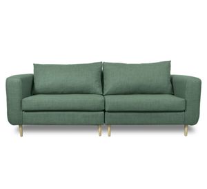 Sofá 3 cuerpos Bollen chenille verde