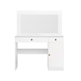 Tocador con espejo Bella blanco 2 cajones