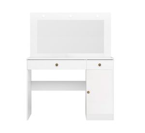 Tocador con espejo Bella blanco 2 cajones