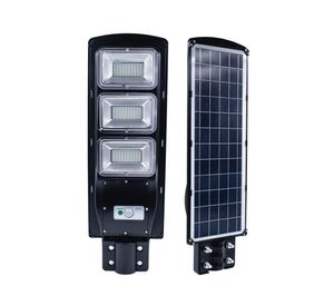 Luminaria solar pública Led integrado 60W 1L luz fría negro