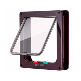 Puerta para mascotas 25x23.5 cm café