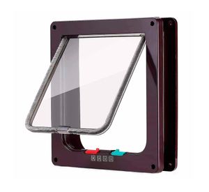 Puerta para mascotas 25x23.5 cm café