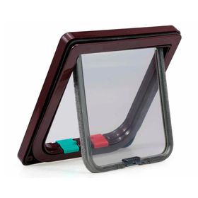 Puerta para mascotas 25x23.5 cm café