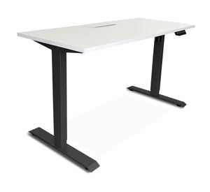 Escritorio Cosmo blanco/negro 121x160x70 cm