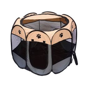 Corral para mascotas plegable portátil CDX270 60X80x80 cm gris