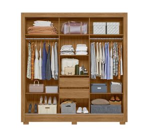 Clóset 3 puertas 2 cajones Bahamas café beige