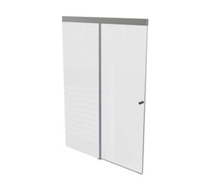 Mampara corredera Agori transparente 185x160x0.6 cm