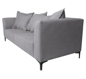 Sofá 2 cuerpos Cordelia chenille gris
