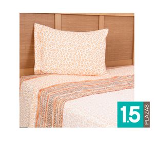 Juego sábanas 1.5 plazas microfibra Tamarindo