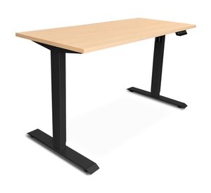 Escritorio Cosmo natura/negro 121x160x70 cm