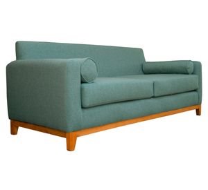 Sofá 3 cuerpos Meli chenille verde