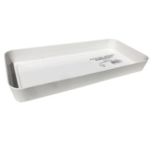 Plato jardinera bio blanco 4x34x15 cm