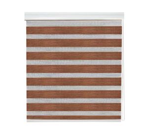 Cortina roller Dúo con cenefa 90x250 cm tabaco