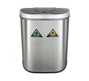 Basurero automático DZT-70-11HR plata 70 lt