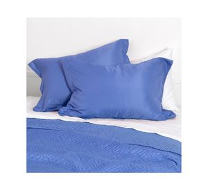 Quilt cordoba Liso Azul 2 plazas