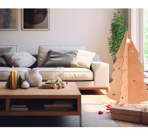 脕rbol de navidad Grande para pintar