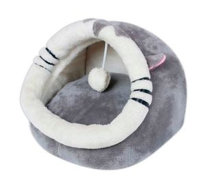 Cama nido iglú para gatos CDT807 28X30X31 cm gris