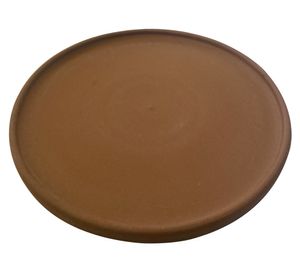 Plato base L terracota oscuro 20x1.5 cm