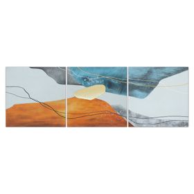 Cuadro oleo Tríptico colores 40x120 cm