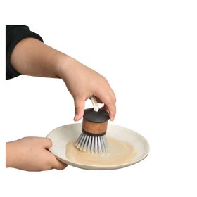 Escobilla redonda base bambú