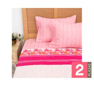 Juego de sábanas estampada 2 plazas 144 hilos Tucán