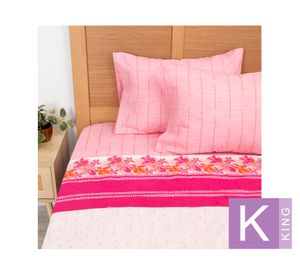 Juego de sábanas estampada king 144 hilos Tucán