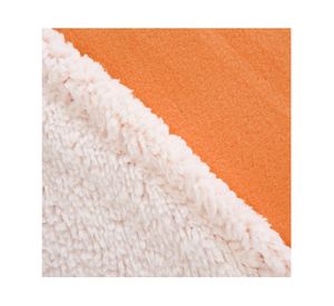 Frazada polar/sherpa lisa naranjo 2 plazas