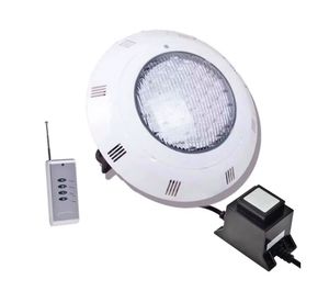 Foco LED para piscina blanco con control remoto gris 18W 30.5 cm luz fría