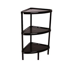 Mesa multiusos 3 niveles triangular negro Rimax