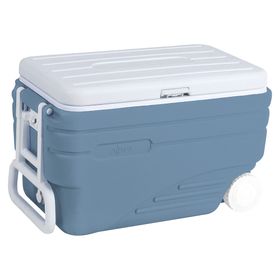 Nevera rígida con ruedas azul 47 lt