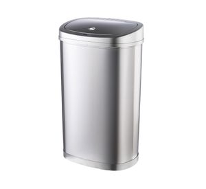 Basurero automático DZT-50-22R plata 50 lt
