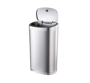 Basurero automático DZT-50-22R plata 50 lt