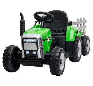 Tractor eléctrico infantil 12V HB611C verde