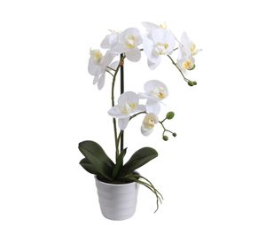 Orquídea blanca I artificial 51 cm