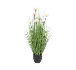 Grass con flores artificial 90 cm